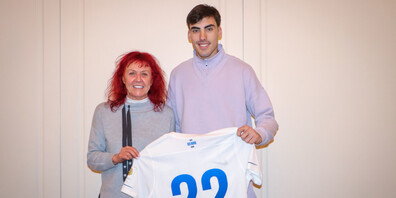 Neu dabei: Roko Simic. Eliane Canepa freut sich.
