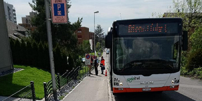 Die Bushaltestelle soll an der Neuchlenstrasse behindertengerecht erstellt werden.