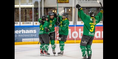 Die Spielerinnen der HC Thurgau Ladies freuen sich über die Erfolge.