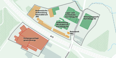 Geplante Recycling Anlagen Engelhölzli