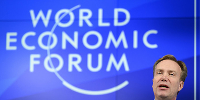 Børge Brende, Präsident des Weltwirtschaftsforums, sprach sich für ein umweltfreundliches Wirtschaftswachstum aus.