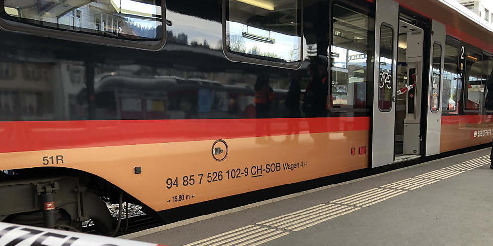 Die Messerattacke ereignete sich Ende März 2021 in einem stehenden Zug am Bahnhof Wattwil. (Archivbild)