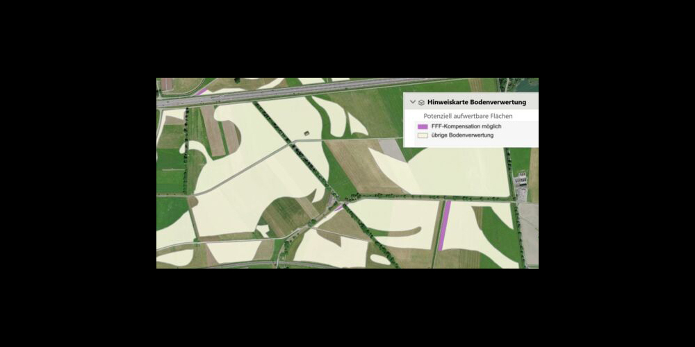 Auszug aus der Hinweiskarte Bodenverwertung.
