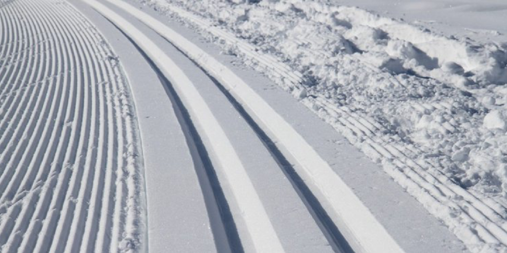 In der Loipe gab es für das Auto kein Fortkommen mehr