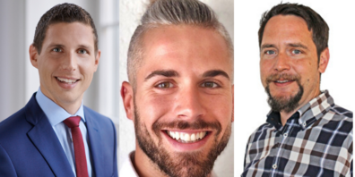 Ralph Lehner (Die Mitte), Thomas Dietrich (parteilos), Michael jäger(FDP)