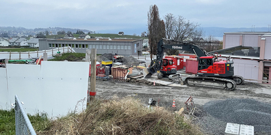 Die Bauarbeiten für den Umbau der «Riedmatt» sind in vollem Gange.