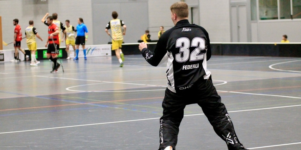 Goalie Jonas Federli wurde «player of the game» und konnte sich sogar einen Assist gutschreiben lassen.
