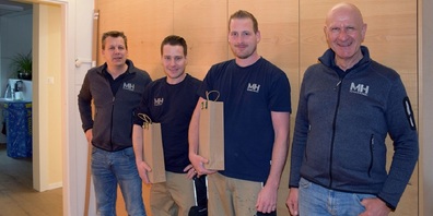 Im Bild: v.l. Urs Hungerbühler, Urs Egli, Marco Hildebrandt und Alex Moser.