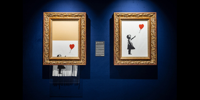 Das geschredderte Banksy-Werk «Girl with Balloon» wurde 2021 unter dem Titel «Love is in the Bin» für 21,6 Millionen Euro versteigert.