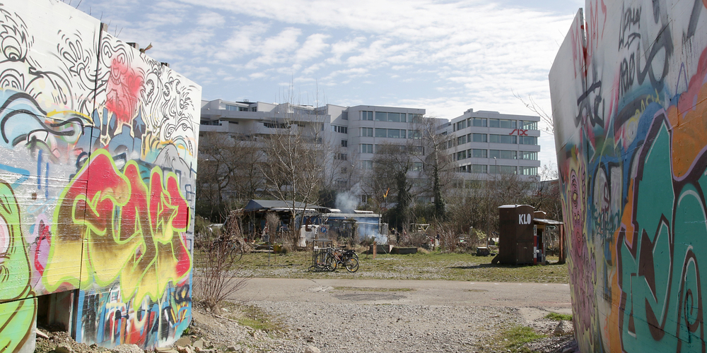 Hier entsteht bald eine Asylunterkunft: das Hardturm-Areal in Zürich-West.