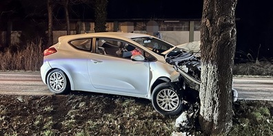 Das Auto scheint ein Totalschaden zu sein. Wie es dem Baum geht, weiss man noch nicht.