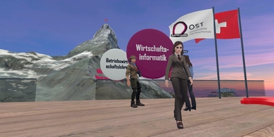 Die OST informiert neu auch im Metaverse über den Studiengang Wirtschaftsinformatik.