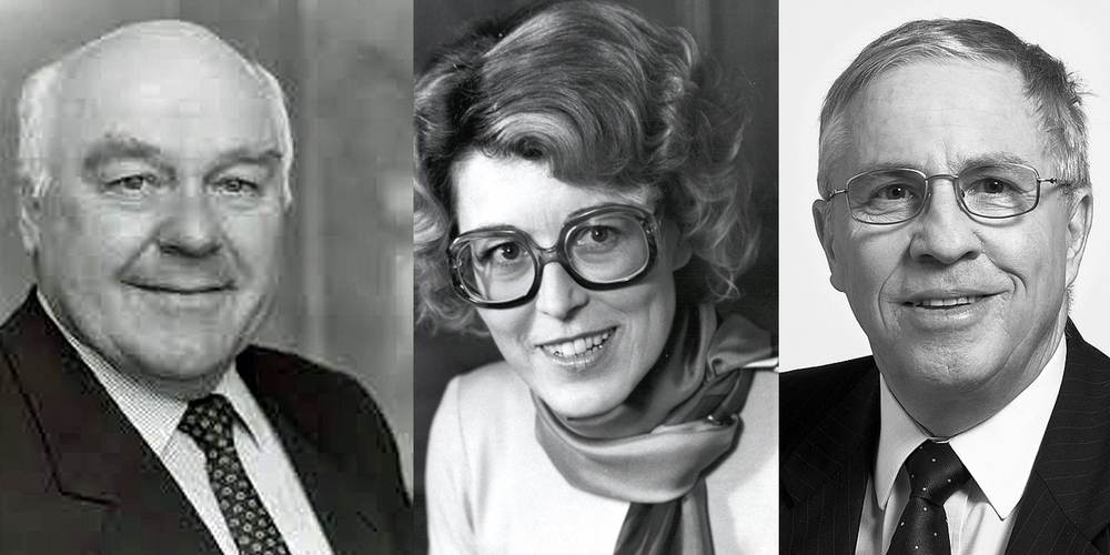 Ehemalige Nationalräte: Ulrich Bremi (FDP), Lilian Uchtenhagen (SP), Christoph Blocher (SVP)