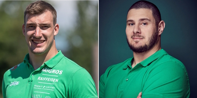 Zählt am Verbandsschwinget des Schwingerverbandes Rapperswil-Jona zu den Siegesanwärtern: Damian Ott (l.). Auch Samir Leuppi tritt an.