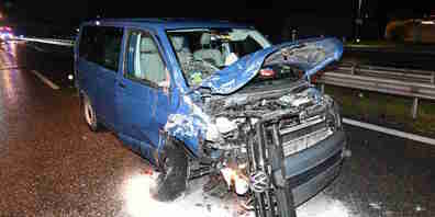 Das ohne Verschulden in den Unfall verwickelte Auto