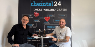 Natal Schnetzer (links), ehemaliger Präsident des FC St.Margrethen (2010-2018) und Inhaber der MetroComm-Gruppe, die auch rheintal24 betreibt und Yalcin Yümlü, Leiter Vermarktung rheintal24.