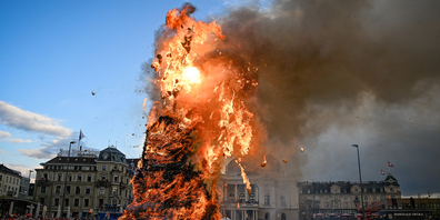 Verbrennt viel Geld: Der Böögg am Zürcher Sechseläuten.