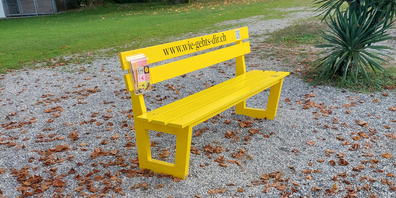 Bald steht in Galgenen auch ein «Wie geht es dir?»-Bänkli wie hier in Altendorf. 