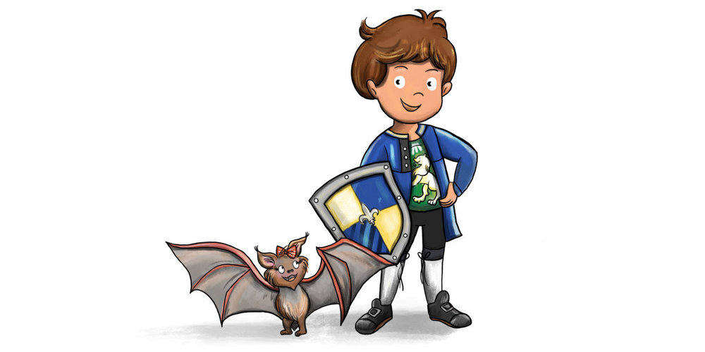 Der junge Hans wohnt im Schloss Grüningen und erzählt den Kindern Geschichten.