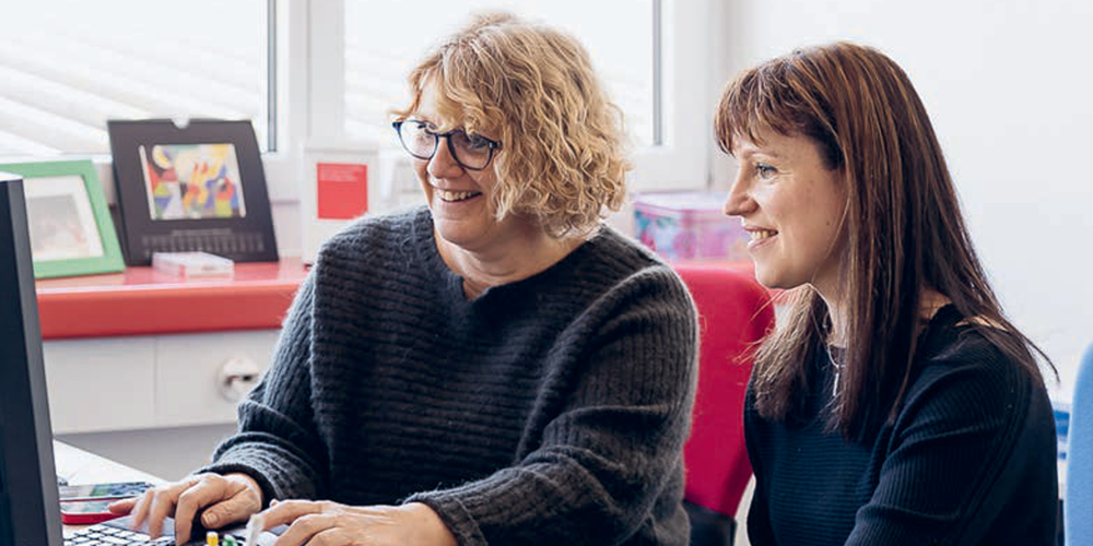 Stefanie Maselli, Geschäftsleiterin (links), und Karin Peita, Ausbildungsverantwortliche HF-Stufe bei der Spitex RegioWittenbach.
