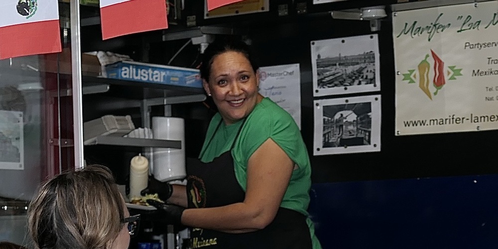 Marifer Binotto in ihrem Food-Truck.