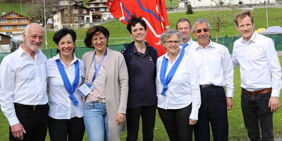 Der Zentralvorstand der Sport Union Schweiz (SUS) mit der neu gewählten Ursula Künzle (Bildmitte).