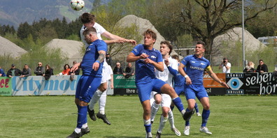 Sven Städler (Bildmitte) traf zum zwischenzeitlichen 2:2. (Archivbild)