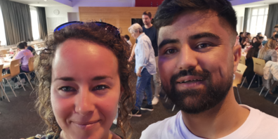 Karin Hasler (Kantonsrätin) und Tamir Arozo 