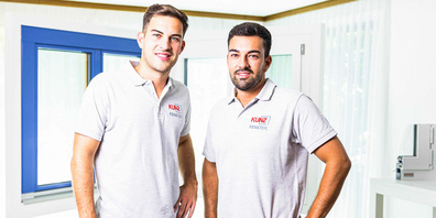 Thomas Kunz (l.) und sein Bruder Lukas führen die Kunz Fenster AG seit 2022.