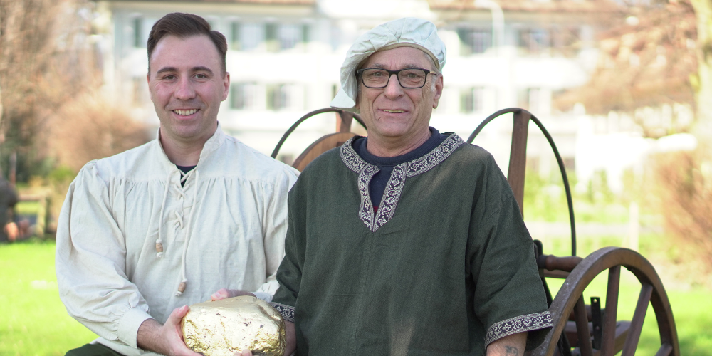 OK-Präsident Sven Kamber (l.) und Goldvreneli-Sponsor René Montalta.