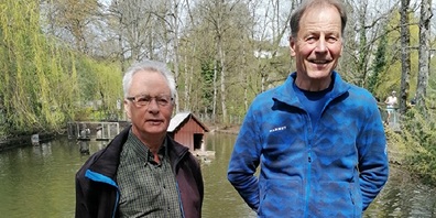 Im Bild v.l.: Ernst Weibel  und Josef Brändle.