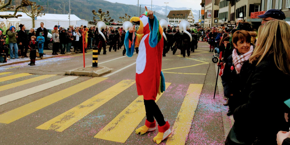 Fasnacht im Seedorf im Jahr 2019.
