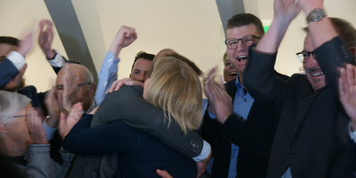 Grosse Freude bei Esther Friedli und ihrer Partei.