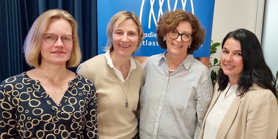 Sie halten die Fäden im Verein Entlastungsdienst Linthgebiet zusammen. (v.l.n.r.) Susanne Füngling (Präsidentin), Doris Laib (Kassierin), Sonja Bruhin (Vizepräsidentin/Aktuarin), Karin Ziegler (Vermittlerin). Es fehlt Beisitzerin Anita Bonelli.