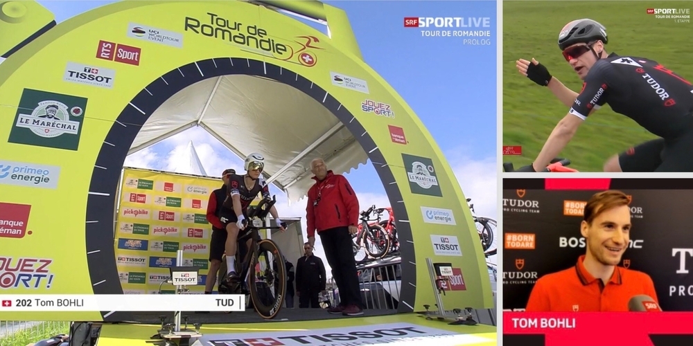 Impressionen von Tom Bohlis Teilnahme an der diesjährigen Tour de Romandie.