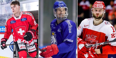 Tyler Moy (l.) ist mit der Schweiz, Roman Cervenka (Mitte) mit Tschechien und Nicklas Jensen mit Dänemark unterwegs.