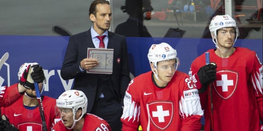 Patrick Fischer mit seinem Team
