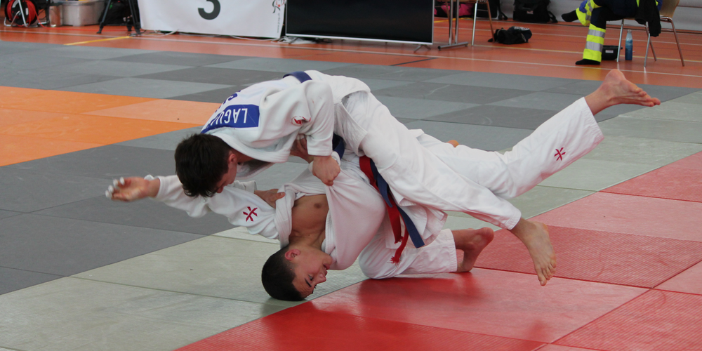 Carlo Laguardia im Kampf im Athletik Zentrum.