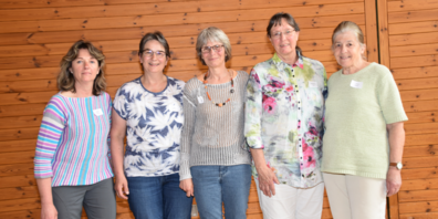 Das Vorbereitungsteam mit Angela Bechter, Gabi Knechtle, Edith Mauchle, Marianna Wüger und letztmals Doris Mayer.