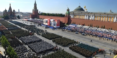 Der 9. Mai als Symbol des Sieges: So sah es in Moskau vor einem Jahr aus.