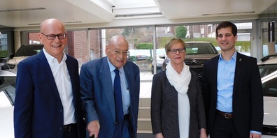 Von links: Urs Baldegger, Albert Baldegger, Heidi Schwendener-Baldegger und Marc Baldegger.