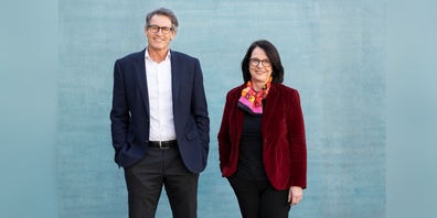 Stefan Metzker, CEO des Spitals Männedorf und  Beatrix Frey-Eigenmann, Verwaltungsratspräsidentin.