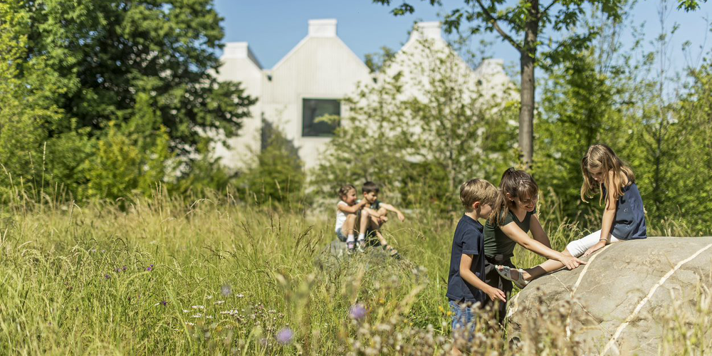 Den Park des Naturmuseums St.Gallen und die Welt der Steine erforschen.