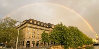 Dieser Regenbogen war am Mittwochabend zu bewundern.