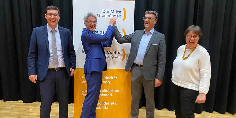 Kevin Brunold, Mario Cavigelli, Marcus Caduff und Aita Zanetti