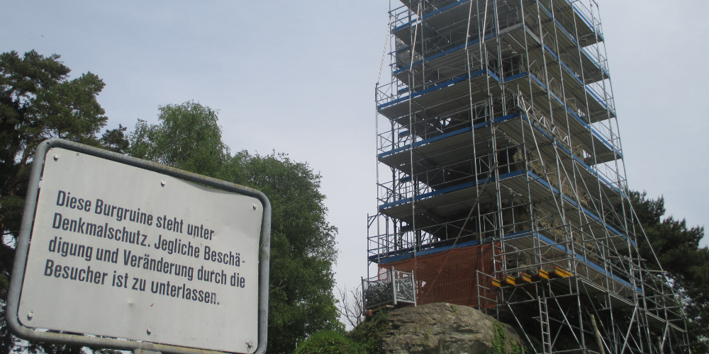 In den kommenden Monaten wird die zwischen St. Margrethen und Walzenhausen gelegene Burgruine Grimmenstein umfassend saniert.