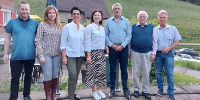 Von links nach rechts: Fabian Herter (Parteileitung/Administration), Sylvia Gründig-Zacharias (neue Revisorin), Elisabeth Thurnheer (Parteileitung/Kassierin), Cornelia Heule (Parteileitung/Anlässe), Marco Baumann (neuer Revisor), Robert Keller (ehemaliger Revisor), Hansruedi Köppel (Parteileitung/ Gemeinderat)