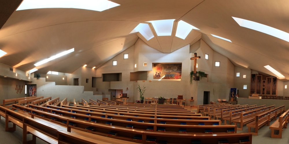 Das Franziskuszentrum in Kempraten von innen, wo die «Nacht des Gebets» stattfinden wird. (Archivbild)