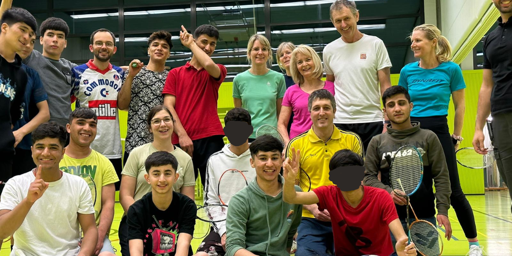 Der BC Oberrheintal und Spieler aus dem Bundesasylzentrum Altstätten