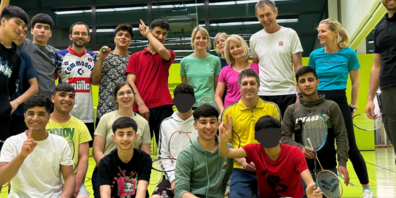 Der BC Oberrheintal und Spieler aus dem Bundesasylzentrum Altstätten